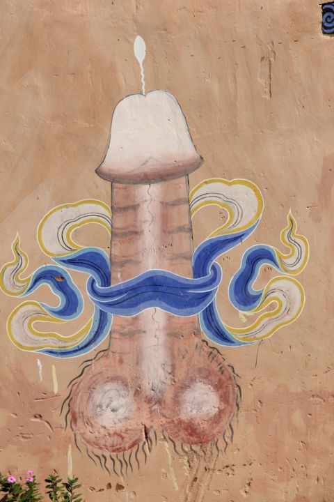 Photographie intitulée "PHALLUS  (Bhoutan)…" par Jeannette Allary, Œuvre d'art originale