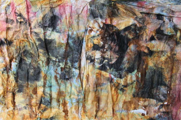 Peinture intitulée "QUEBRADA 2" par Jeannette Allary, Œuvre d'art originale, Aquarelle Monté sur Autre panneau rigide