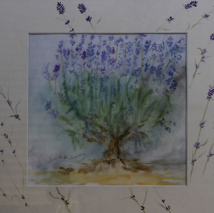 Pintura intitulada "HERBIER" por Jeannette Allary, Obras de arte originais, Aquarela