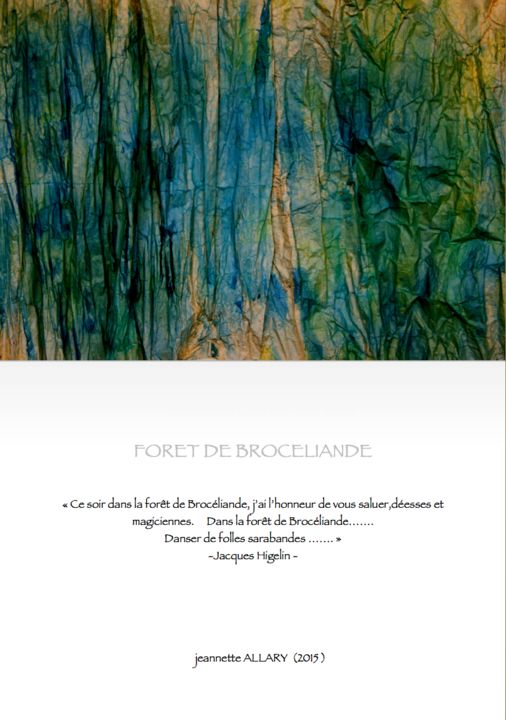 Digital Arts titled "POETIC CARD  N° 1" by Jeannette Allary, Original Artwork, Photo Montage