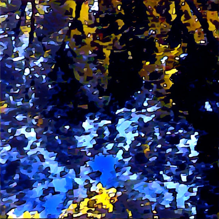 Digital Arts titled "ABSTRAIT REFLETS" by Jeannette Allary, Original Artwork, Digital Painting