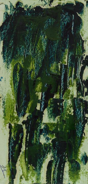 Peinture intitulée "SUMELA  ( Abstrait…" par Jeannette Allary, Œuvre d'art originale, Huile