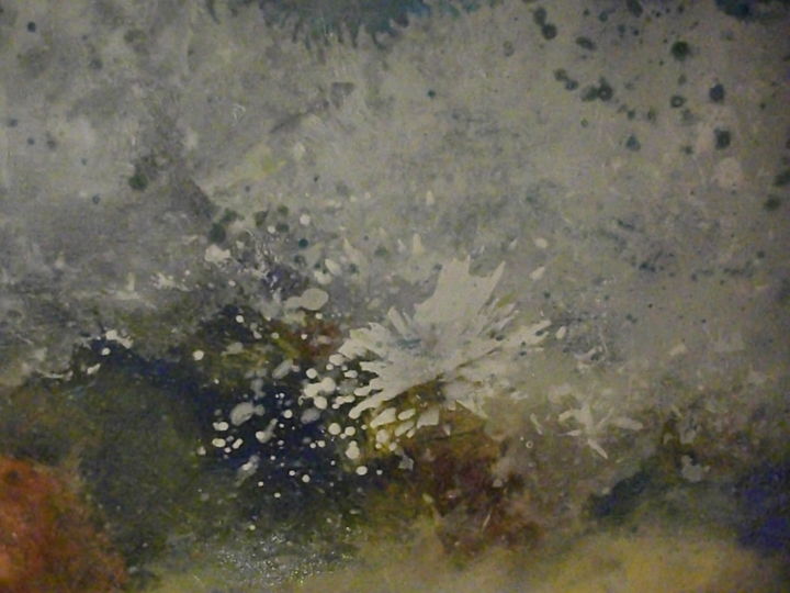 Pintura intitulada "ciel-nebuleu-detail…" por Jeannine Morelle Peintures, Obras de arte originais