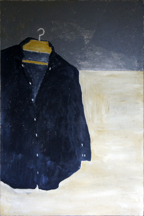 Peinture intitulée "Paysage à la chemis…" par Jean Noël Bouet, Œuvre d'art originale,