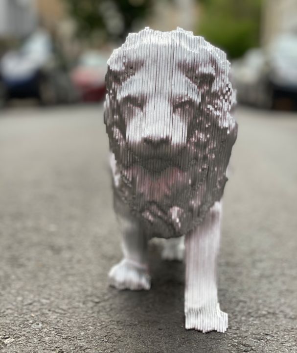 Sculpture intitulée "KASIMBA" par Jean Paul Kala, Œuvre d'art originale, Aluminium