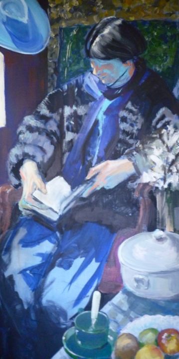 Pittura intitolato "Nicole Hafterty" da Jean-Paul Schmitt, Opera d'arte originale, Olio