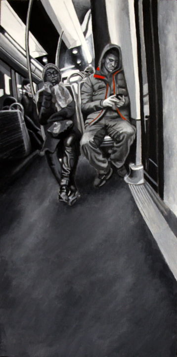Painting titled "Solitude(s) 1" by Jeanpaul Tarasco, Original Artwork, Acrylic