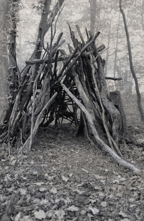 Photographie intitulée "Cabane II" par Jeanpaul Zak, Œuvre d'art originale, Photographie argentique