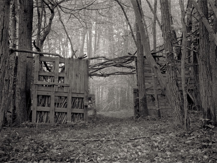 Photographie intitulée "Cabanes III" par Jeanpaul Zak, Œuvre d'art originale, Photographie argentique