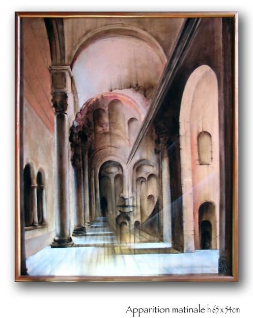 Painting titled "APPARITION MATINALE" by Jean-Philippe Vallon, Original Artwork