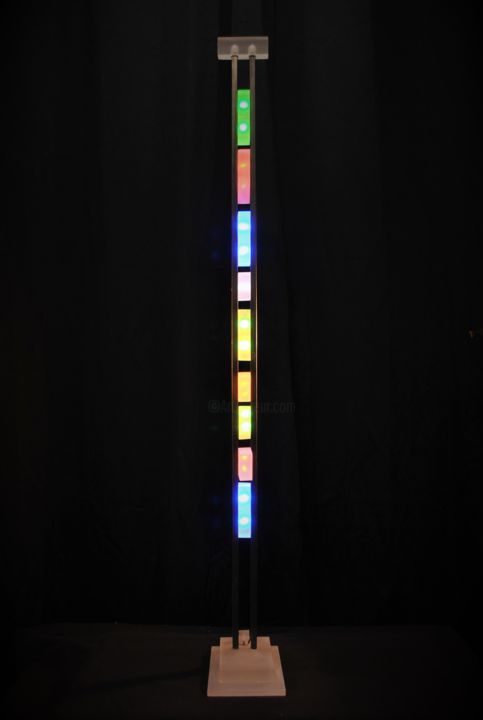 Design getiteld "Pointillés 1" door Jean-Pierre Querin, Origineel Kunstwerk, armatuur
