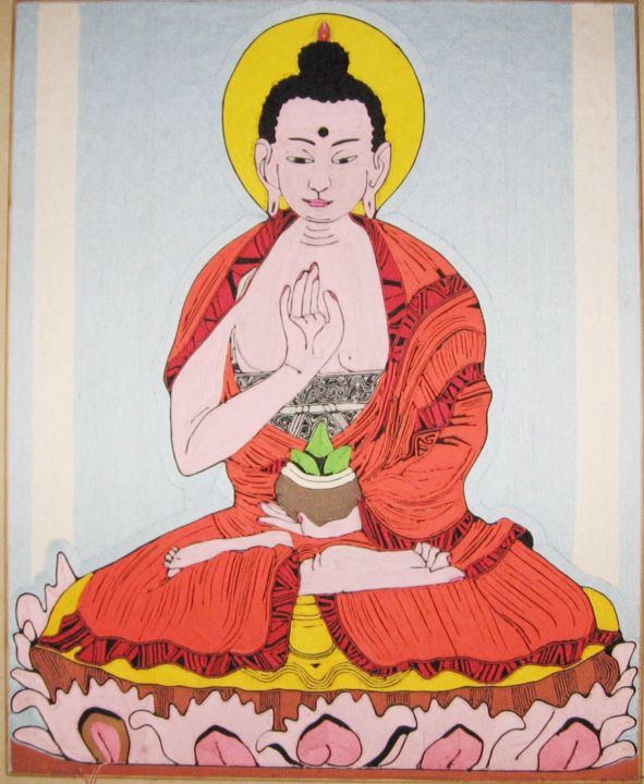 Artcraft titled "bouddha 1" by Jean-Pierre Caty, Original Artwork, Spirituality & Religion