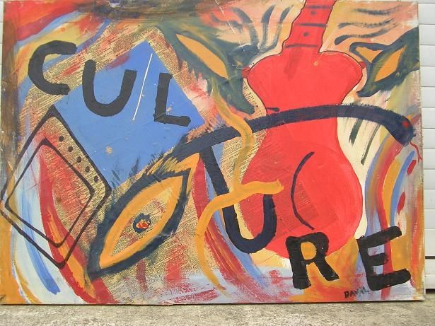Painting titled "CULture" by Jean Rumain, Original Artwork