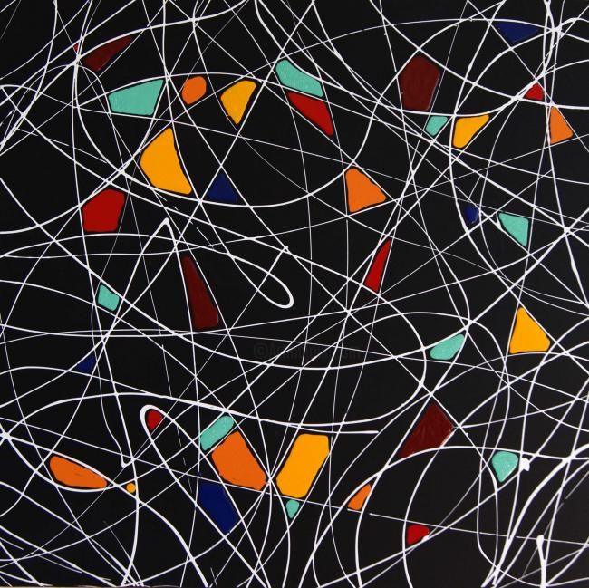 Peinture intitulée "Triptique couleur II" par Lega, Œuvre d'art originale,