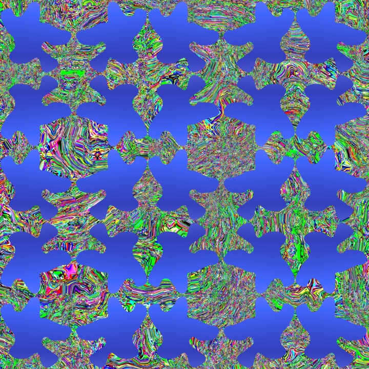 Digital Arts titled "Ornaments 2 #1566" by Jeb Gaither, Original Artwork, 2D Digital Work