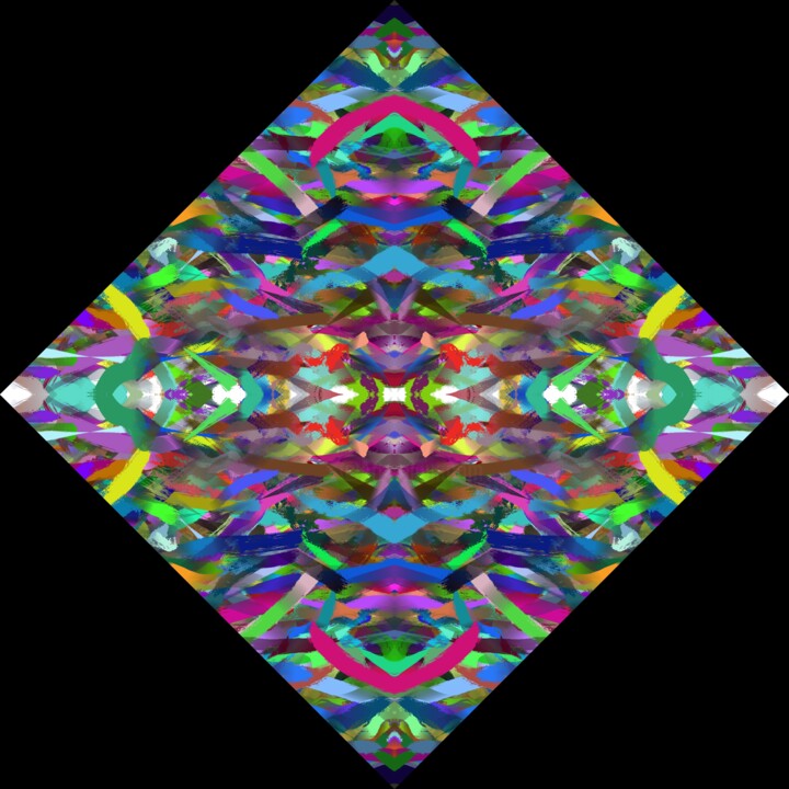 Digital Arts titled "Colorful Reflection…" by Jeb Gaither, Original Artwork, 2D Digital Work