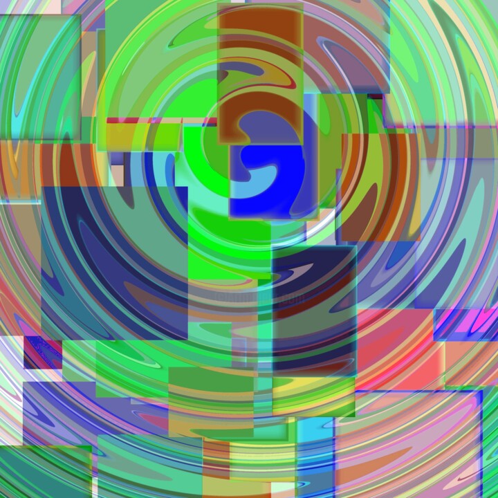 Digital Arts titled "Abstract Shapes # 1…" by Jeb Gaither, Original Artwork, 2D Digital Work