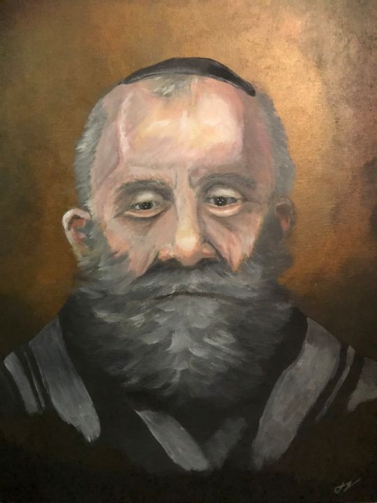 Painting titled "Yosef Ben Yerushala…" by Jason Vandemark, Original Art, Acrylic