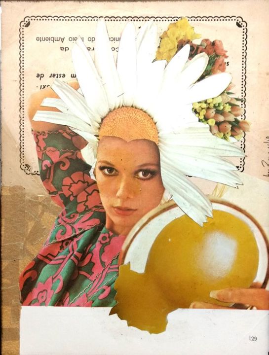Collages intitolato "Monalisa da Rua I" da Jefe Rodrigues, Opera d'arte originale