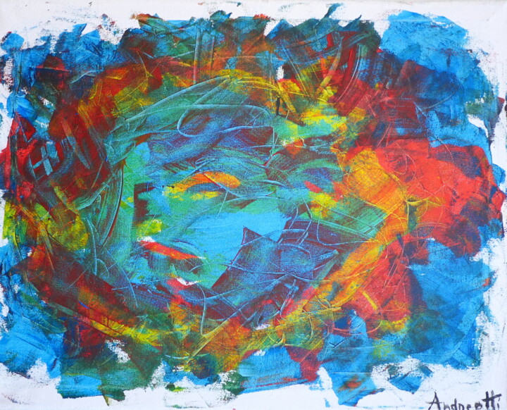 Malerei mit dem Titel ""Energie"" von Jeff Andreotti, Original-Kunstwerk, Acryl