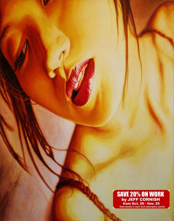Painting titled "Akira's Dream" by Jeff Cornish, Original Art, Oil