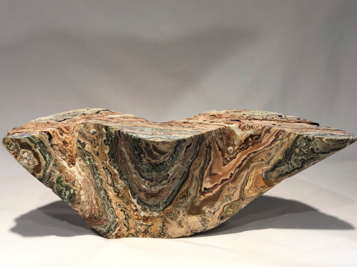 Escultura intitulada "The Wave" por Jeff Rosenfeld, Obras de arte originais, Pedra