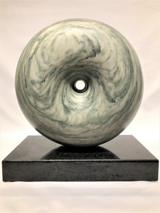 Sculpture titled "Spinning" by Jeff Rosenfeld, Original Artwork, Stone