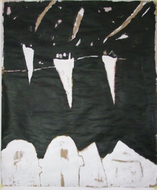 Peinture intitulée "BLB opus 04" par Jean-François Leon, Œuvre d'art originale,
