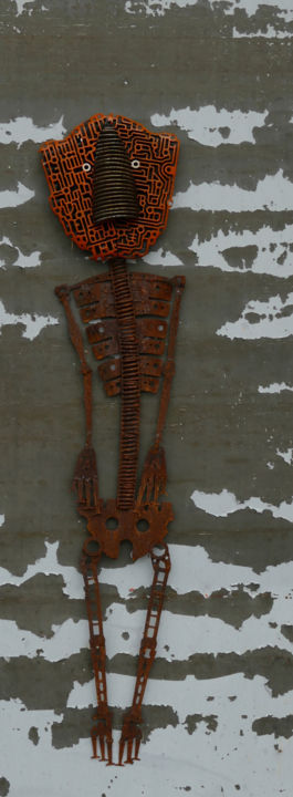 Sculpture titled "CELESTIAL" by Jeff Mann, Original Artwork, Metals