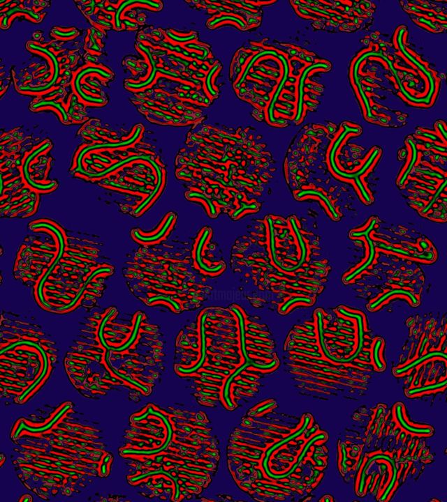 Digital Arts titled "ALPHABETA" by Jeff Mann, Original Art, 2D Digital Work
