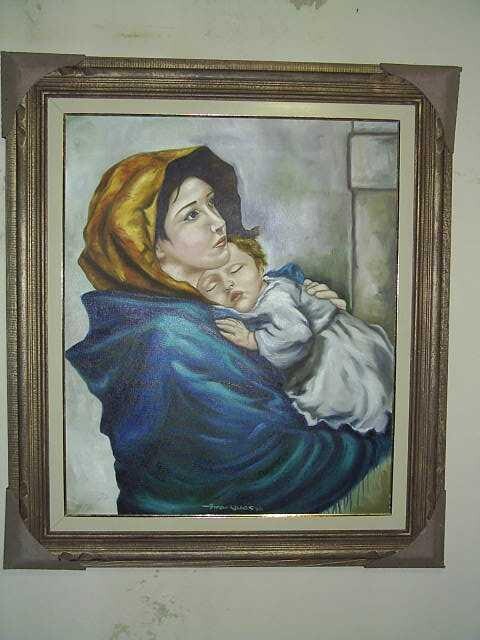 Картина под названием "MARIA E JESUS" - Jefferson De Almeida Marques, Подлинное произведение искусства