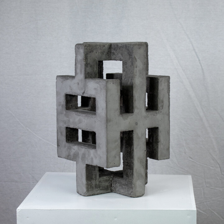 Sculptuur getiteld "PT-3664" door Jeffrey Arts, Origineel Kunstwerk, Beton