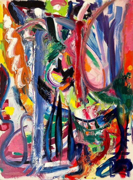 Картина под названием "Untitled IV" - Jeffry Burke, Подлинное произведение искусства, Масло Установлен на Деревянная рама дл…