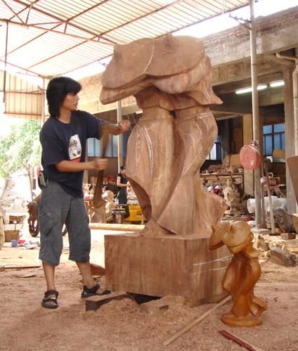 Скульптура под названием "《风雨兼程》" - Jeff.Zhang, Подлинное произведение искусства