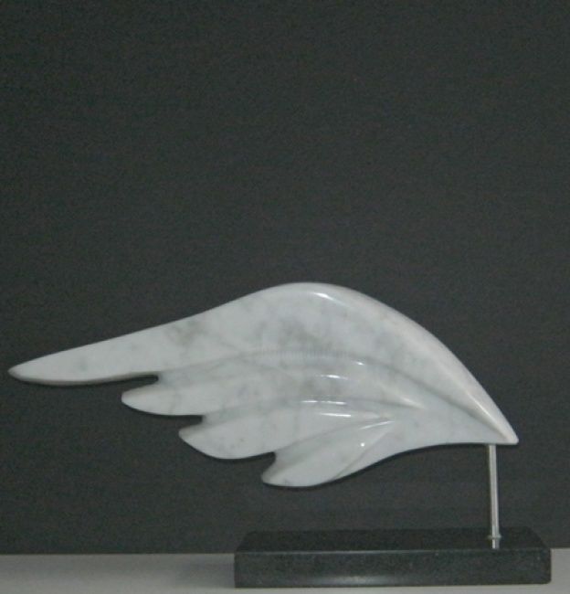 Sculpture titled "Wing" by Jef Geerts, Original Artwork, Stone