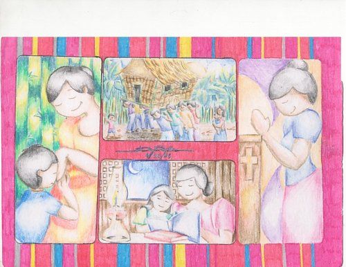 Painting titled "filipino cultures a…" by Jeimee, Original Artwork