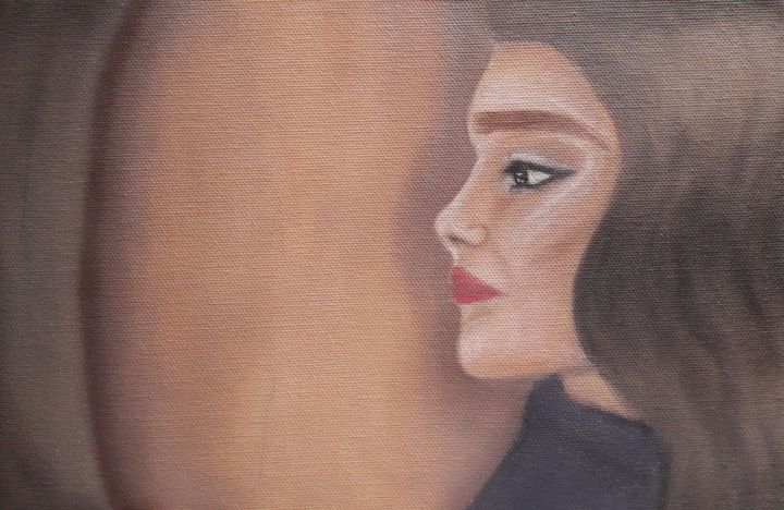 Painting titled "The Girl" by Jéssica Budai, Original Artwork, Other