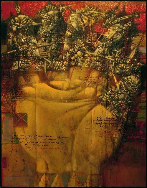Pintura titulada "La main" por Jelena Shum, Obra de arte original