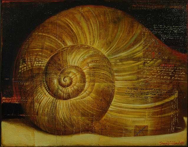 Pintura titulada "L'Escargot" por Jelena Shum, Obra de arte original
