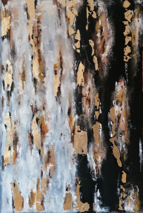 Painting titled "Contemporary" by Jelena Linda Andjelkovic, Original Art, Oil