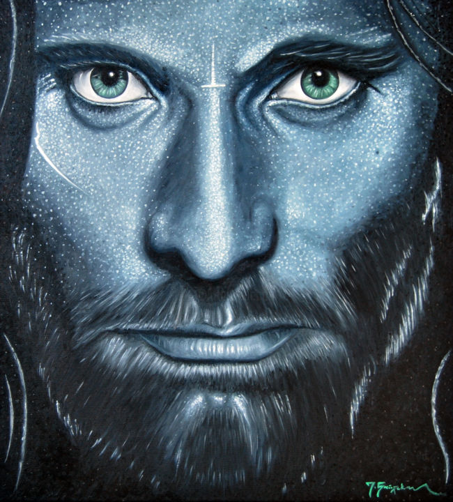 「Aragorn」というタイトルの絵画 Jelena Bugarskiによって, オリジナルのアートワーク, オイル