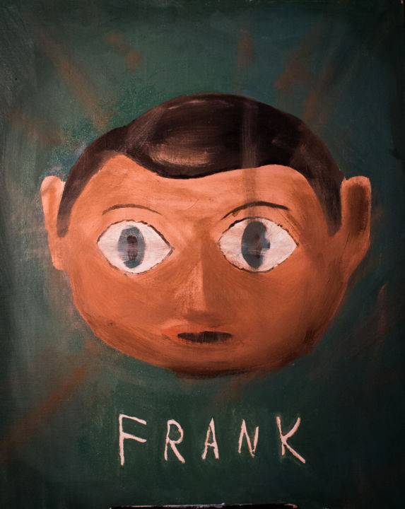 Schilderij getiteld "frank" door Pavel Eliseev, Origineel Kunstwerk, Olie
