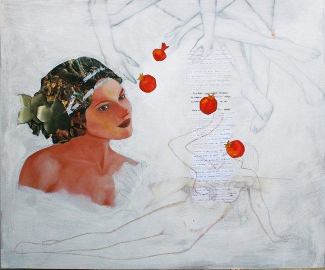 Ζωγραφική με τίτλο "Ines I" από Jemila M, Αυθεντικά έργα τέχνης, Λάδι