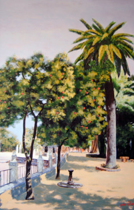 Peinture intitulée "paisaje" par José Quero, Œuvre d'art originale, Acrylique