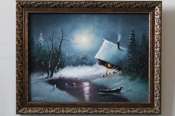Painting titled "" Ночь перед рождес…" by Jenius, Original Artwork