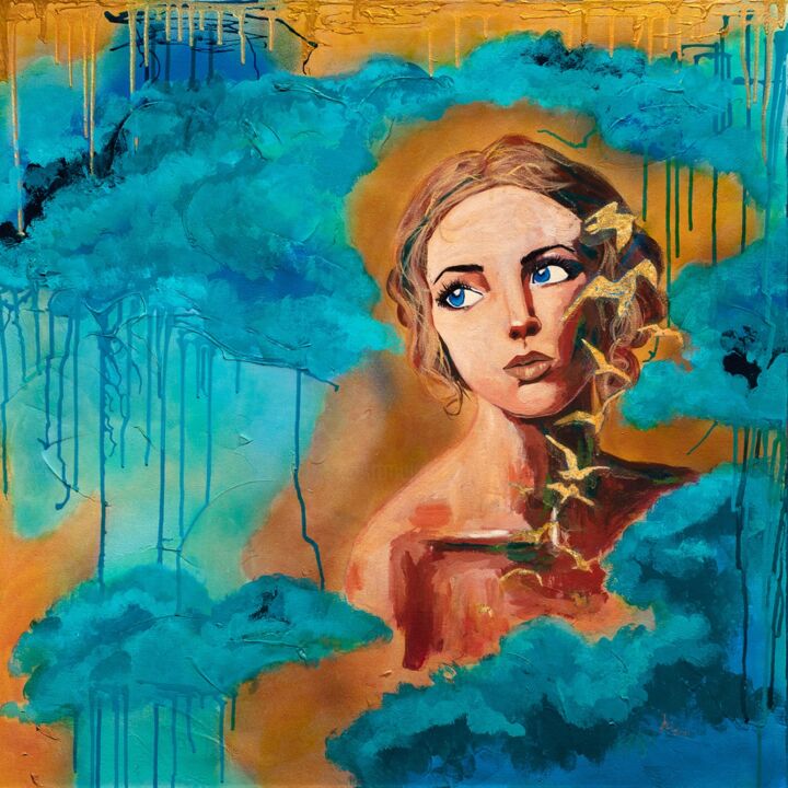 Painting titled "Hope in the Waiting" by Jennifer Hamilton, Original Artwork, Acrylic