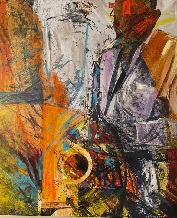 Arte digital titulada "Stomach Acid Jazz" por Jenny Pivor, Obra de arte original, Fotografía manipulada