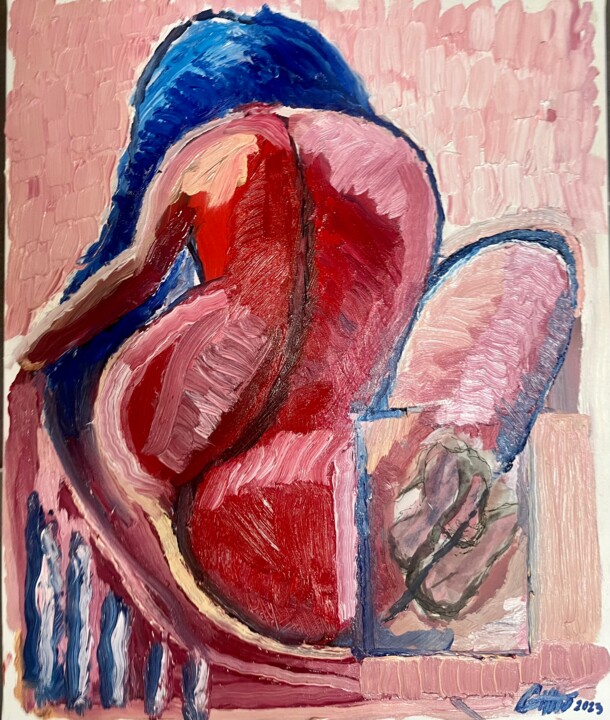 Peinture intitulée "sans titre" par Jérémie Gillis, Œuvre d'art originale, Huile