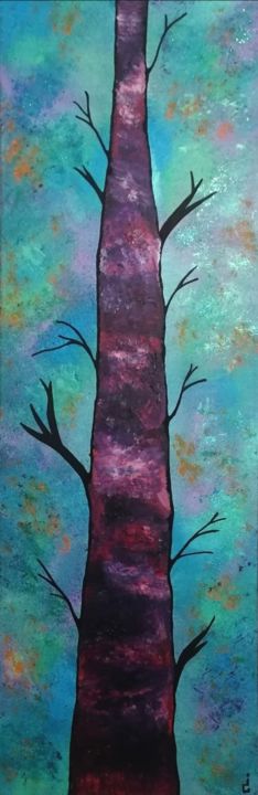 Peinture intitulée "Tree" par Djé Créations, Œuvre d'art originale, Acrylique Monté sur Châssis en bois