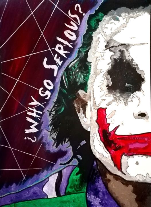 Peinture intitulée "The joker" par Djé Créations, Œuvre d'art originale, Acrylique